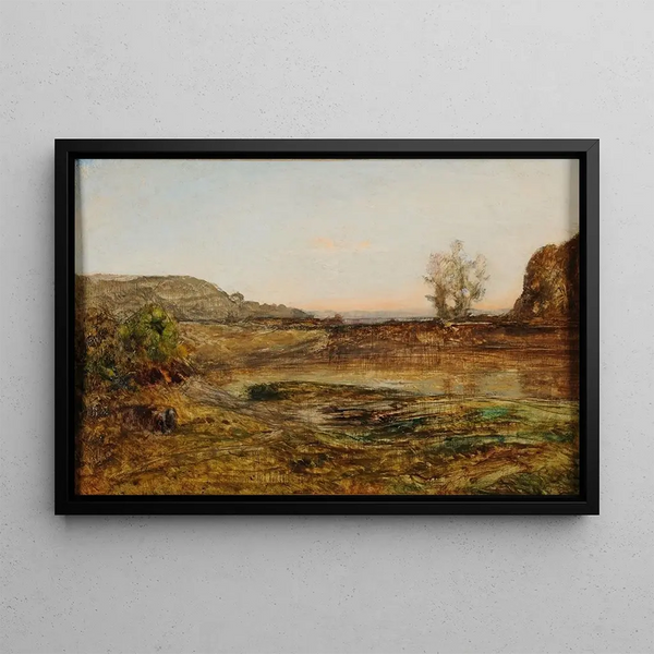 L'Étang d'Optevoz - François-Auguste Ravier — framed artwork on a wall
