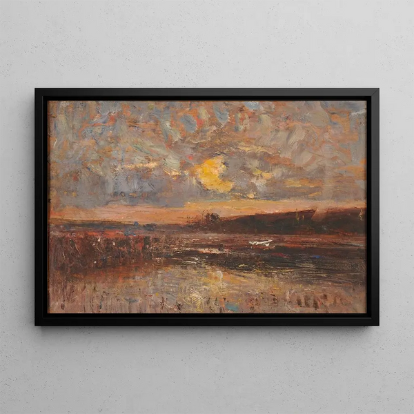 Landscape Study - François-Auguste Ravier — framed artwork on a wall