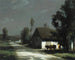 a village path in moonlight - François-Charles Cachoud — artwork view