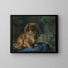 Pekingese Painting - François-Charles Cachoud — framed artwork on a wall