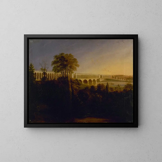Le Pont du Point-du-Jour à Auteuil - François-Edme Ricois — framed artwork on a wall