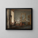 View of an Interior - François-Edme Ricois — framed artwork on a wall
