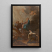 The Virgin placing Saint Theresa of Ávila under the protection of Saint Joseph - François-Guillaume Ménageot — framed artwork on a wall