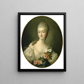 Jeanne Bécu, Comtesse du Barry - François-Hubert Drouais — framed artwork on a wall