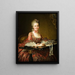 Marquise de Caumont la Force - François-Hubert Drouais — framed artwork on a wall