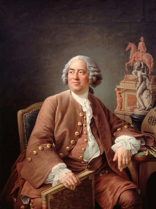 Portrait painting of the sculptor Edme Bouchardon, 1698-1762 - François-Hubert Drouais — artwork view