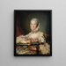 Portrait of Madam de Pompadour - François-Hubert Drouais — framed artwork on a wall