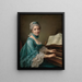 Portrait of a Woman Said to be Madame Charles Simon Favart, Marie Justine Benoîte Duronceray - François-Hubert Drouais — framed artwork on a wall