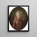 Portrait of a Young Woman - François-Hubert Drouais — framed artwork on a wall