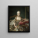 Portrait of the Marquise d'Aguirandes - François-Hubert Drouais — framed artwork on a wall