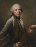 Portrait painting of Antoine Corbeau, Marquis de Vaulserre, wearing the Order of Saint Louis and holding a book - François-Hubert Drouais — artwork view