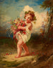 Child carrying flowers - François-Louis Lanfant de Metz — artwork view