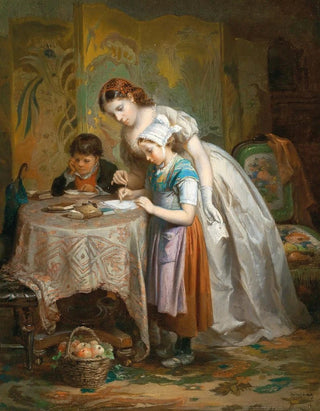 L'exercice d'écriture - François-Louis Lanfant de Metz — artwork view