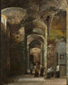 Procession dans la crypte de San Martino ai Monti à Rome - François Marius Granet — artwork view
