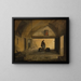 A monk in a voting room - François-Marius Granet — framed artwork on a wall