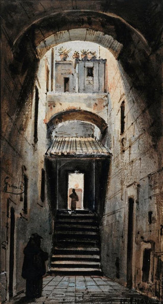 FranoisMarius Granet - Une rue sous les votes.webp