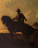 Berger et cheval dans la campagne de Rome - François Nicolas Chifflart — artwork view