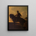 Berger et cheval dans la campagne de Rome - François Nicolas Chifflart — framed artwork on a wall