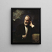 Portrait of Victor Hugo - François-Nicolas Chifflart — framed artwork on a wall