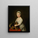 Portrait painting of Maria, later Marquise of Hereford, when she was a child - François-Xavier Vispré — framed artwork on a wall