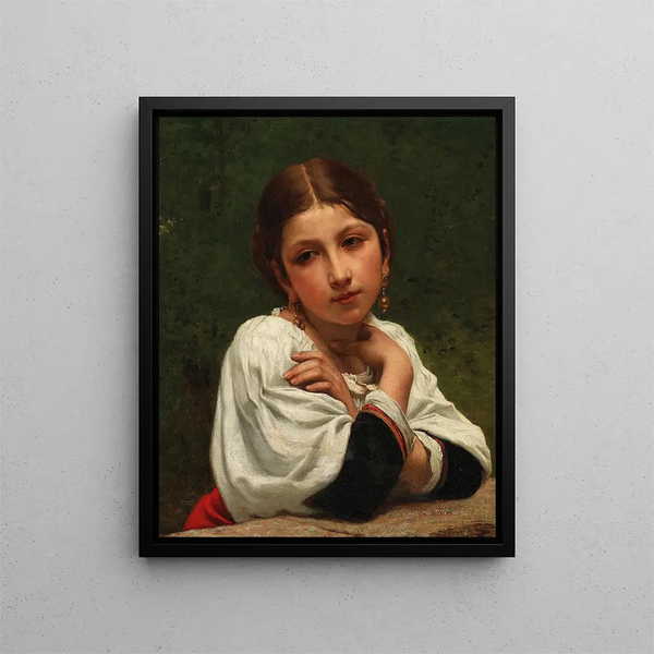 Reverie - François Alfred Delobbe — framed artwork on a wall