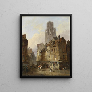 Motif of the city of Roubaix - François Antoine Bossuet — framed artwork on a wall