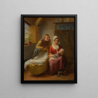 The Firstborn - François Antoine De Bruycker — framed artwork on a wall