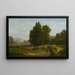 a man resting in a landscape - François Antoine Léon Fleury — framed artwork on a wall