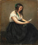a woman reading a letter - François Antoine Léon Fleury — artwork view