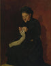 Woman Knitting - François Bonvin — artwork view