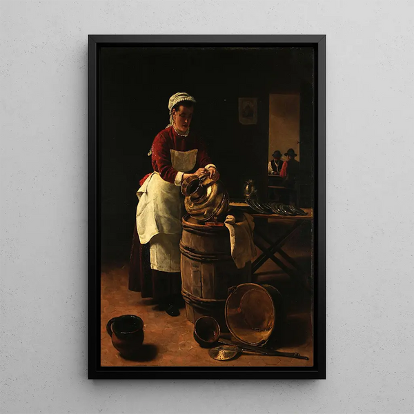 L'Écureuse - François Bonvin — framed artwork on a wall