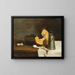 Still life with pumpkin - François Bonvin — framed artwork on a wall