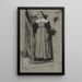 La lettre d'admission Intérieur d'un couvent - François Bonvin — framed artwork on a wall