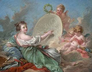 Allegory of Painting - François Boucher — artwork view