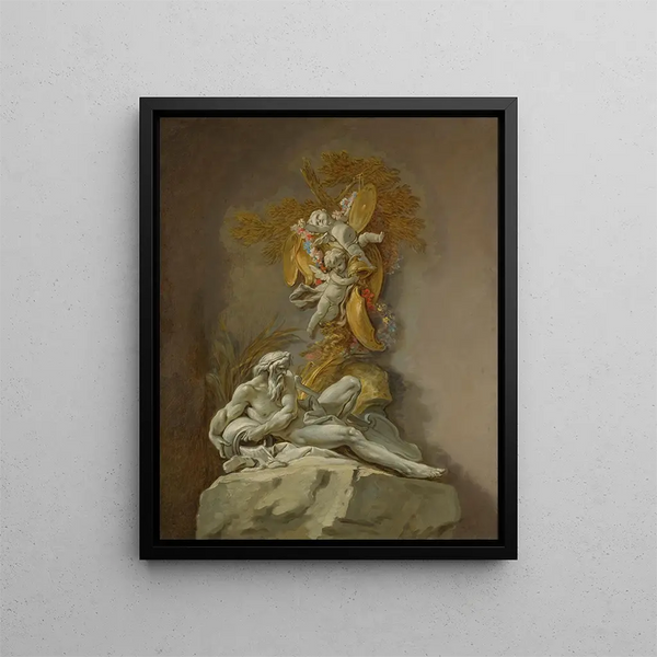 Study of Fountain - François Boucher — framed artwork on a wall