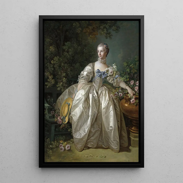Madame Bergeret - François Boucher — framed artwork on a wall