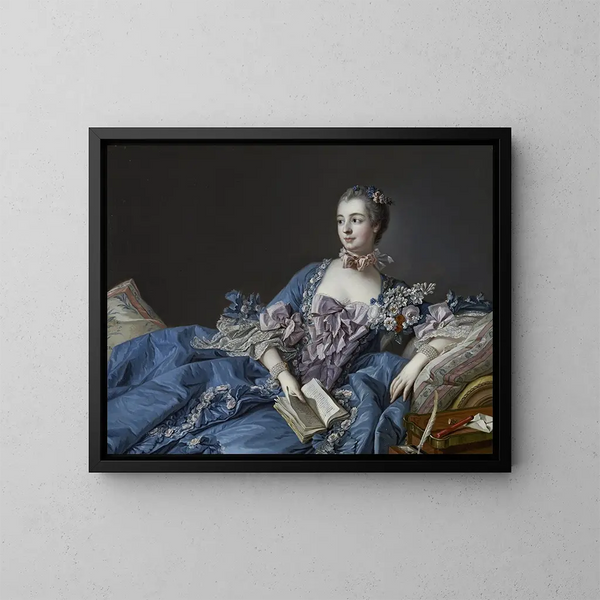 Madame de Pompadour - François Boucher — framed artwork on a wall