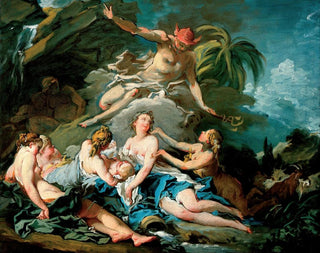 Mercure confiant l'enfant Bacchus aux nymphes de Nysa - François Boucher — artwork view