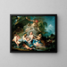 Mercure confiant l'enfant Bacchus aux nymphes de Nysa - François Boucher — framed artwork on a wall