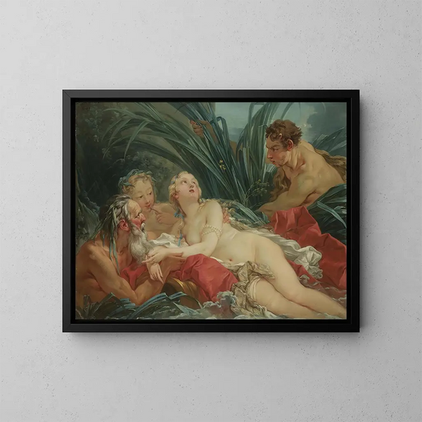 Pan and Syrinx - François Boucher — framed artwork on a wall