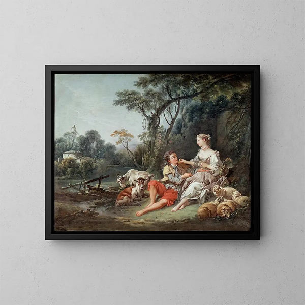 Think of the grapes - François Boucher — framed artwork on a wall