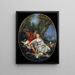 Berger et bergère au repos - François Boucher — framed artwork on a wall