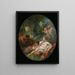 Bacchantes endormies surprises par des satyrs - François Boucher — framed artwork on a wall
