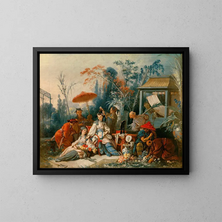 The Chinese Garden - François Boucher — framed artwork on a wall