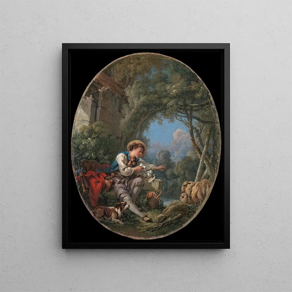 L'envoi du messager - François Boucher — framed artwork on a wall