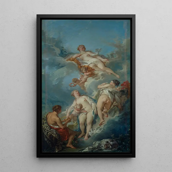 The Judgment of Paris - François Boucher — framed artwork on a wall