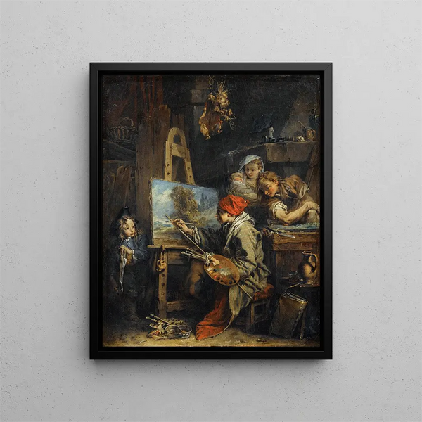 The landscape painter - François Boucher — framed artwork on a wall