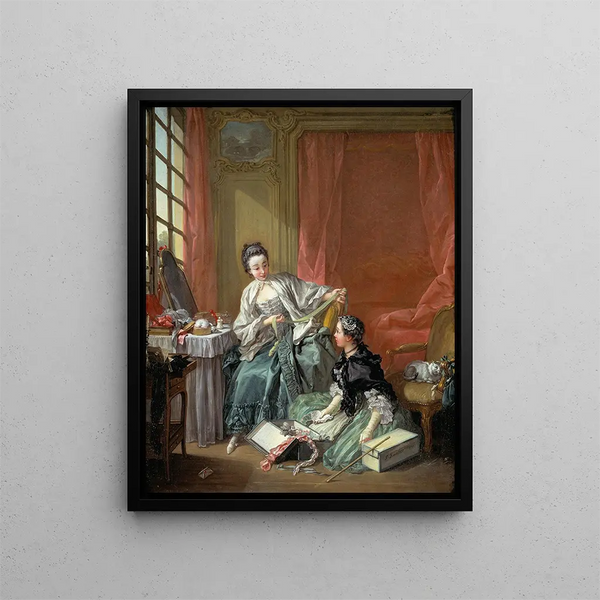 The milliner - François Boucher — framed artwork on a wall