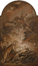 La Nativité avec un ange en vol - François Boucher — artwork view