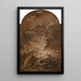 La Nativité avec un ange en vol - François Boucher — framed artwork on a wall